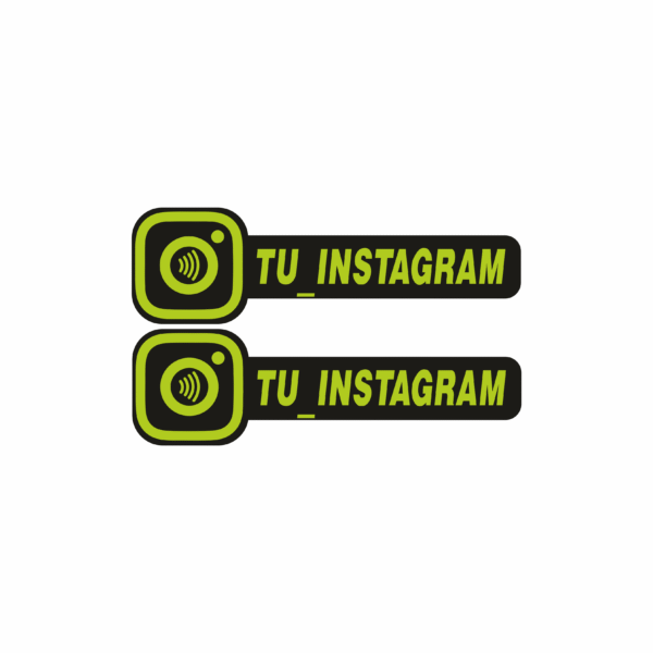 PEGATINA INSTAGRAM NFC INTELIGENTE CON NOMBRE