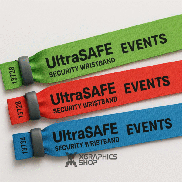 Pulseras de tela para Eventos Ultrasafe