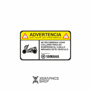 Pegatina Advertencia nmax