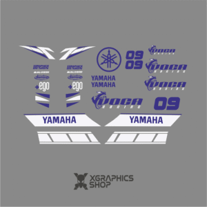 Kit pegatinas Yamaha Neos Voca blanco azul