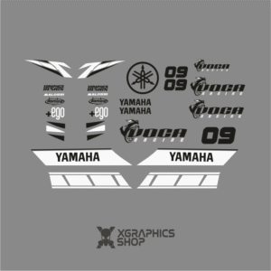 Kit pegatinas Yamaha Neos Voca blanco negro