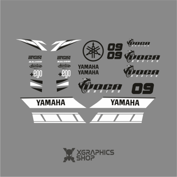 Kit pegatinas Yamaha Neos Voca blanco negro