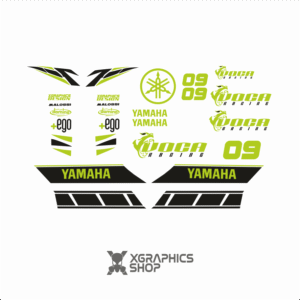 Kit pegatinas Yamaha Neos Voca negro amarillo fluor