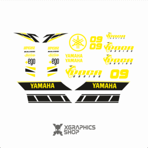 Kit pegatinas Yamaha Neos Voca negro amarillo