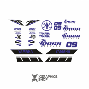 Kit pegatinas Yamaha Neos Voca negro azul