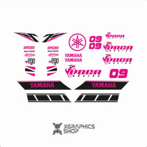 Kit pegatinas Yamaha Neos Voca Negro Rosa