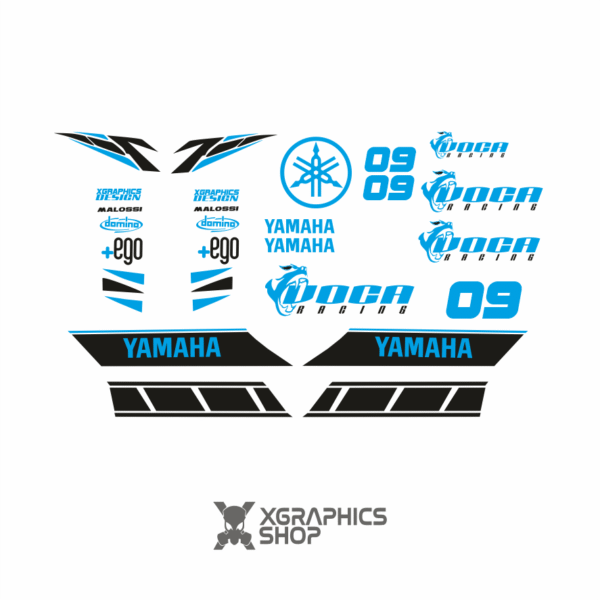Kit pegatinas Yamaha Neos Voca Negro Turquesa