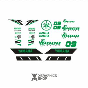 Kit pegatinas Yamaha Neos Voca Verde fluor Negro