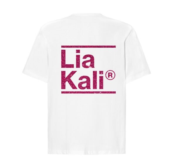 Camiseta Lia Kali Oversize Rosa Brillo - Imagen 2