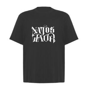 Camiseta Natos y Waor Negra Oversize