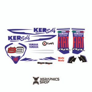 Kit de Pegatinas Yamaha JOG Fiat Azul +