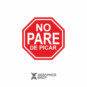 Pegatina No pare de picar